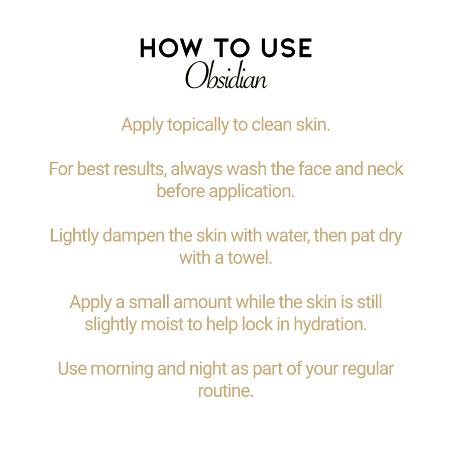 OBSIDIAN ~ Anti-Aging Facial Serum (Men's)